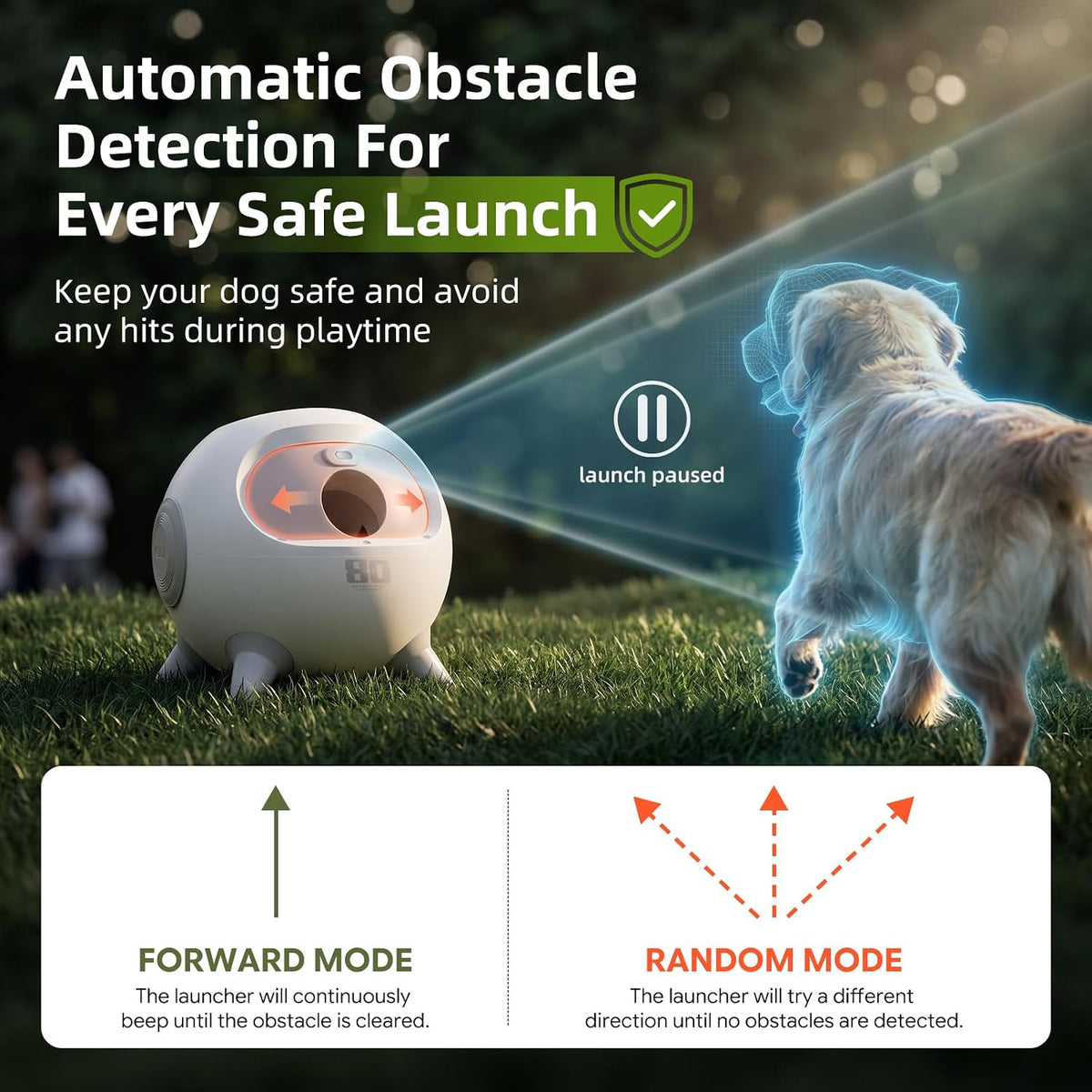 Automatic Ball Launcher for Dogs with Obstacle Detection