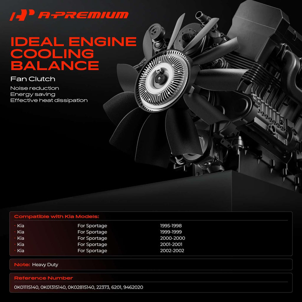 A-Premium Engine Cooling Fan Clutch Compatible with Kia