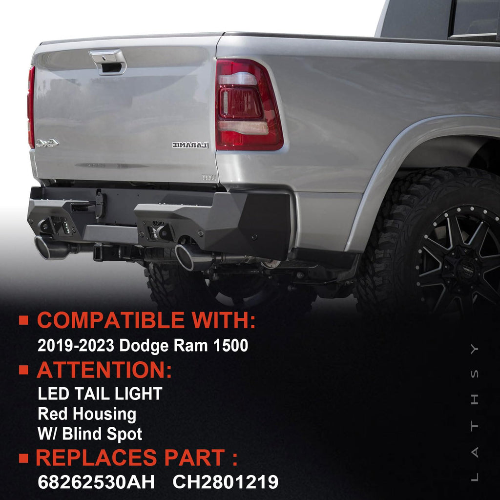 LED Tail Light Compatible With 2019-2024 Dodge Ram 1500 Passenger Side