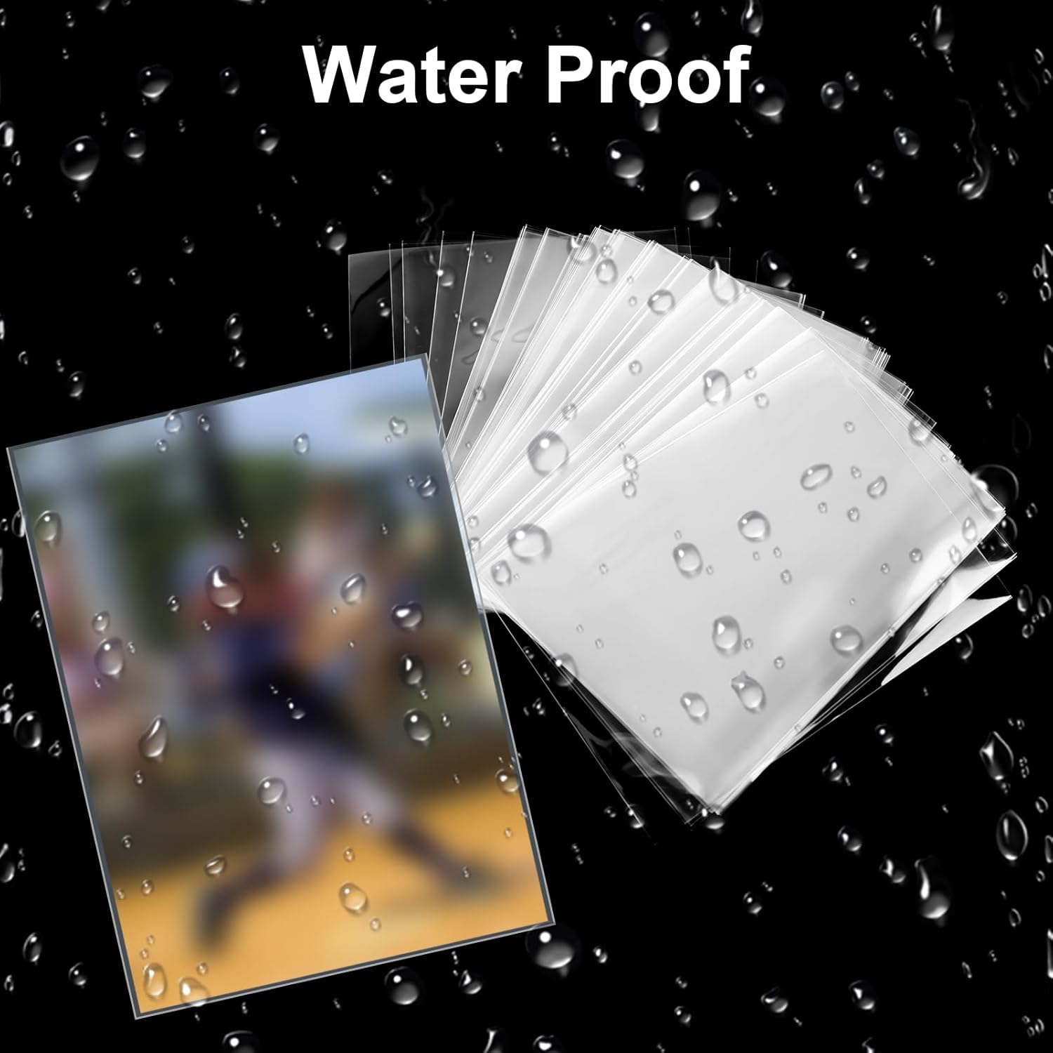 1000 Counts Premium Standard Baseball Trading Card Sleeves, Plastic Clear Protector, Soft Perfect Fit for Penny