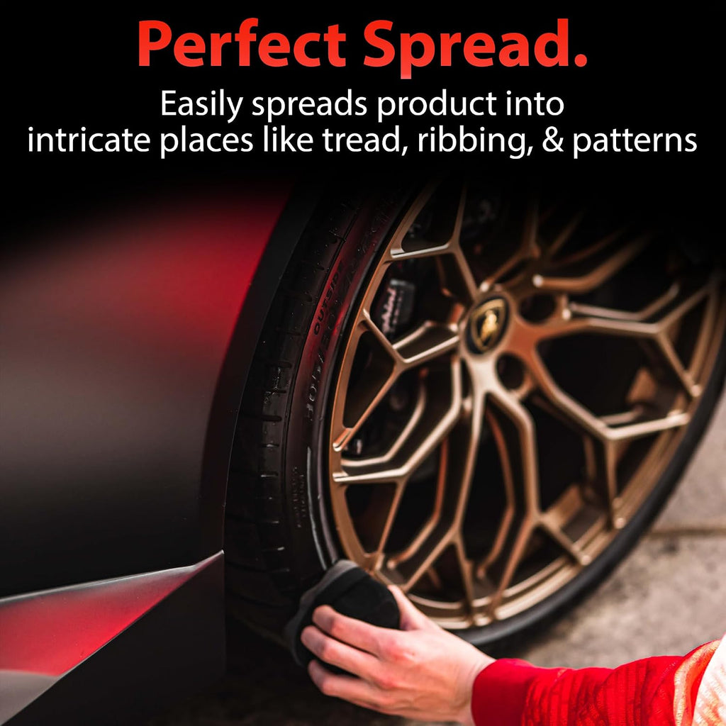 Pro Tire Hex Grip Applicator (3 Pack) - Tire Shine Car Detailing Foam Sponge Tool|Car Cleaning Supplies After Car