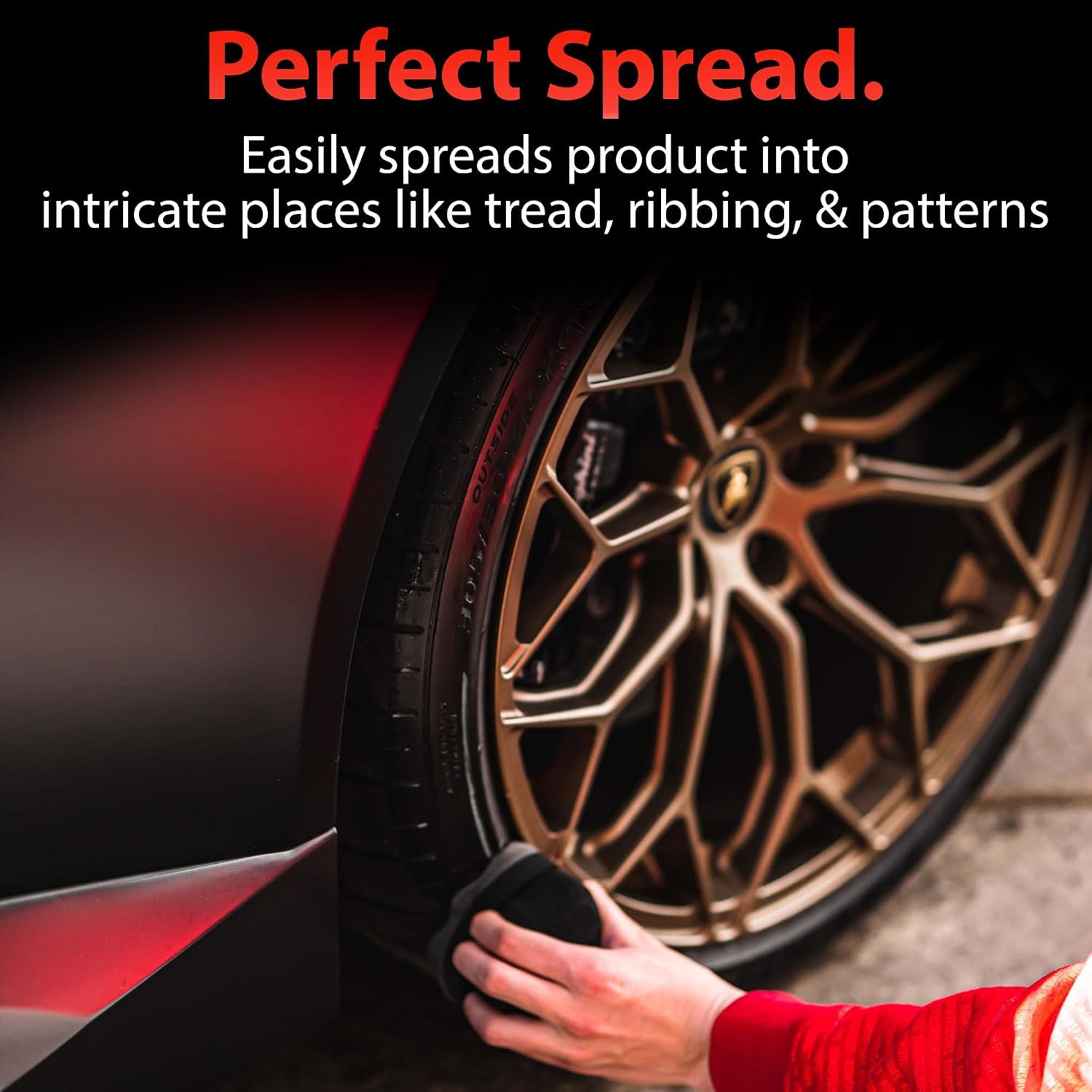Pro Tire Hex Grip Applicator (3 Pack) - Tire Shine Car Detailing Foam Sponge Tool|Car Cleaning Supplies After Car