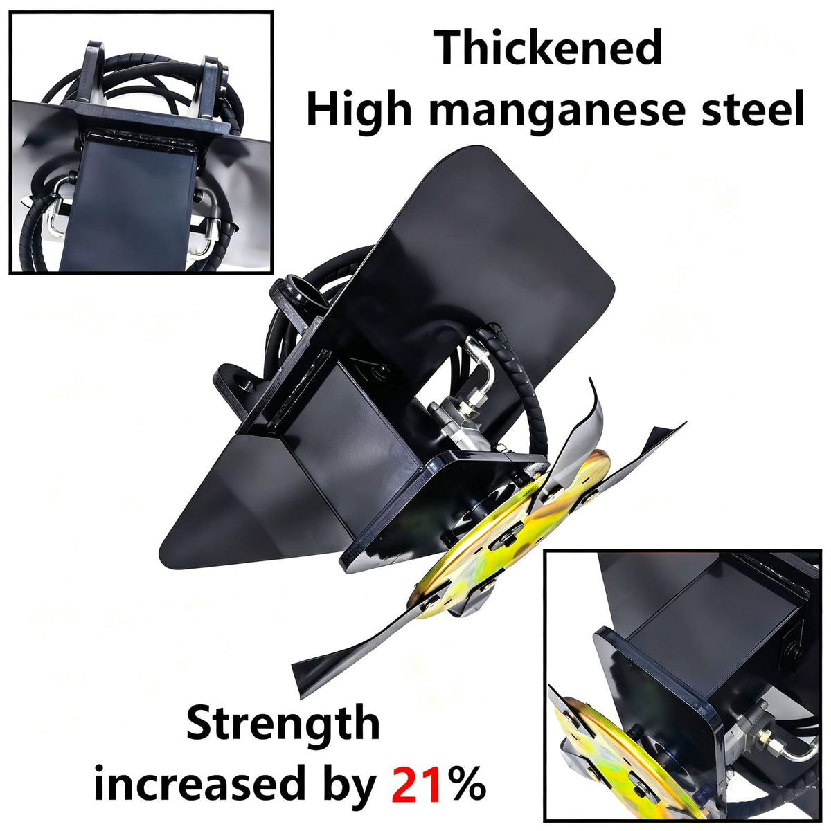 Hydraulic Mower Grass Cutter Attachment for 0.8Ton-1.8Tons Mini Excavator