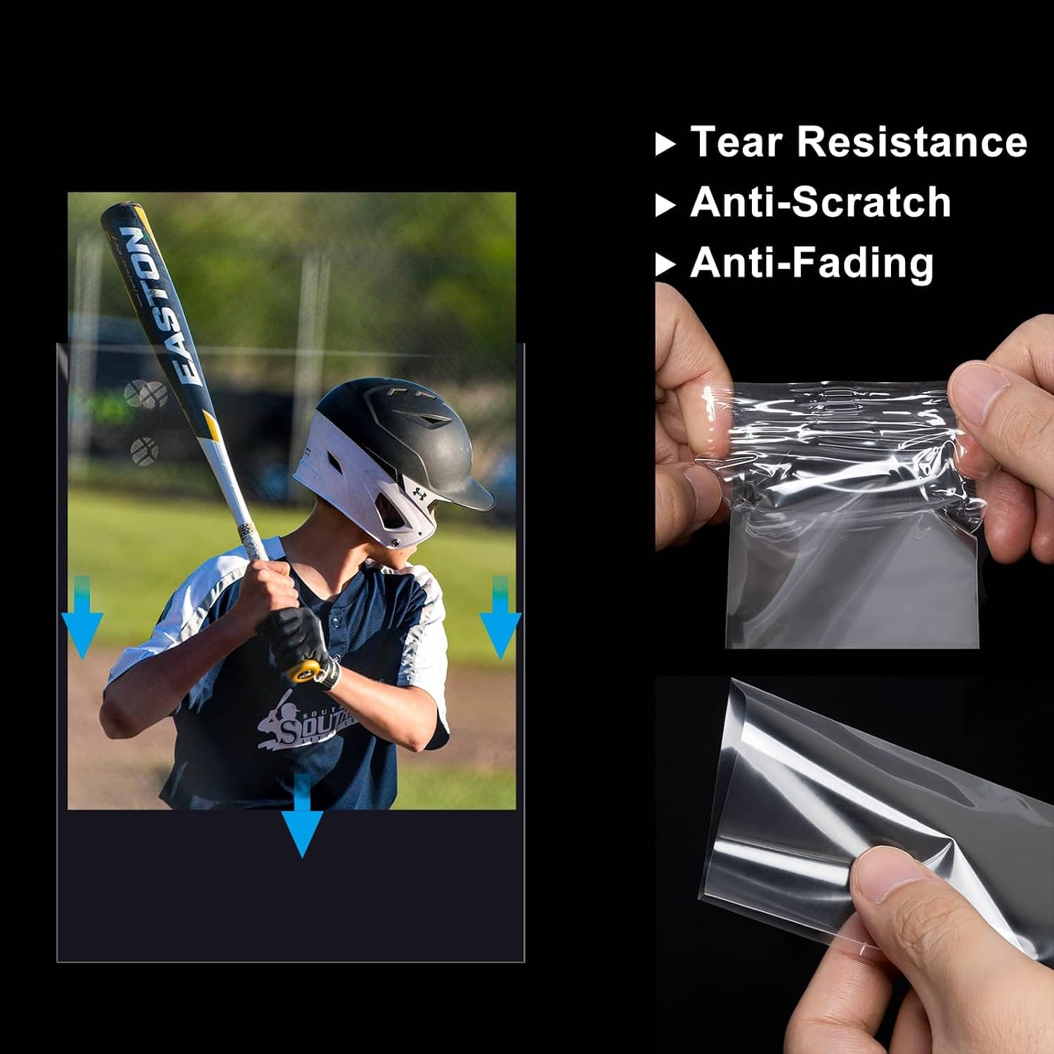 1000ct Soft Trading Card Sleeves - Clear Penny Sleeves, Toploaders for Trading Cards, Card Protector Sleeves for