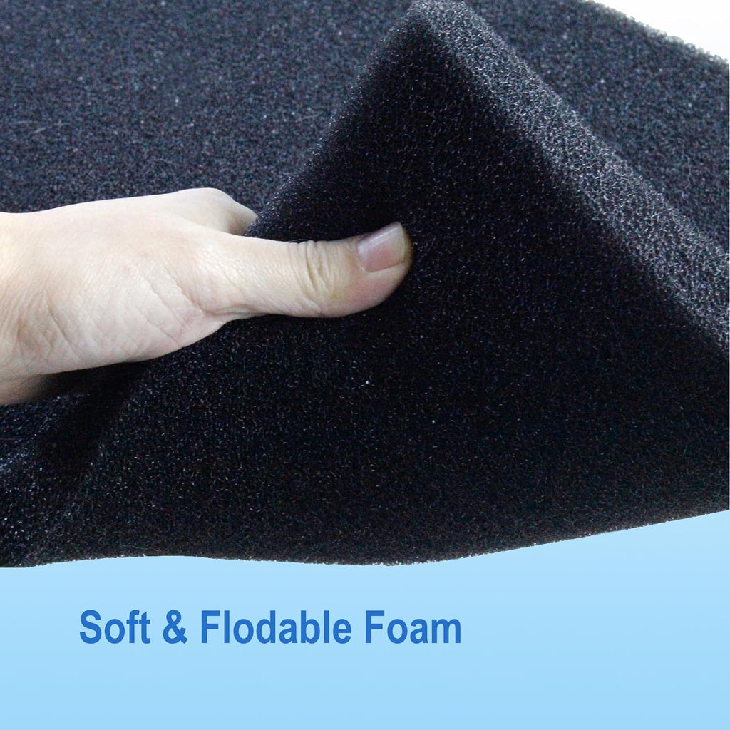 Aquarium Bio Sponge Filter Media Pad 36" x 12" x 1" / 72" x 12" x 1" Open Cell Foam Sheet Cut-to-Fit for Fish Tank
