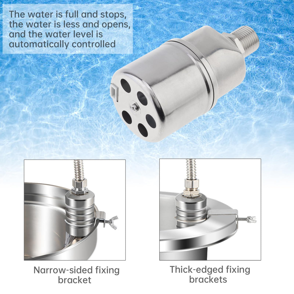 1/2'' Float Valve Automatic Water Level Control Valve 3/4'' 1'' with Hose
