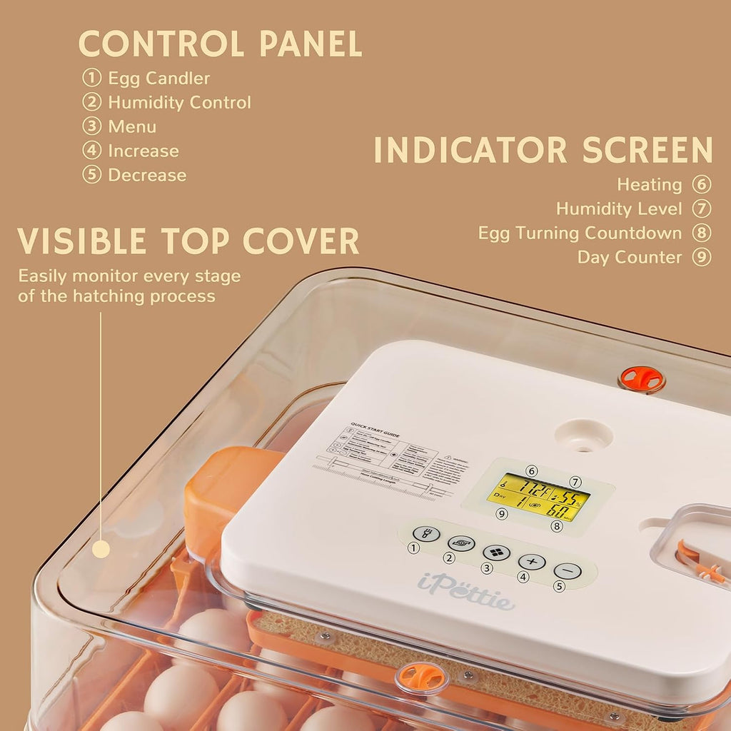 Egg Incubator for Hatching Eggs with Automatic Egg Turning