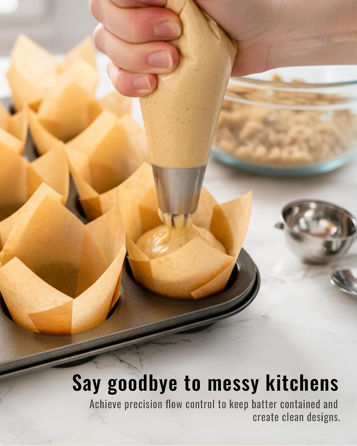 16 Inch Large Piping Bags, 100 Thickened Disposable Pastry Bags