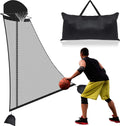 Basketball Rebounder 120 x 108 x 60 Inch Heavy Duty Basketball Return System Basketball Return Attachment for Hoops