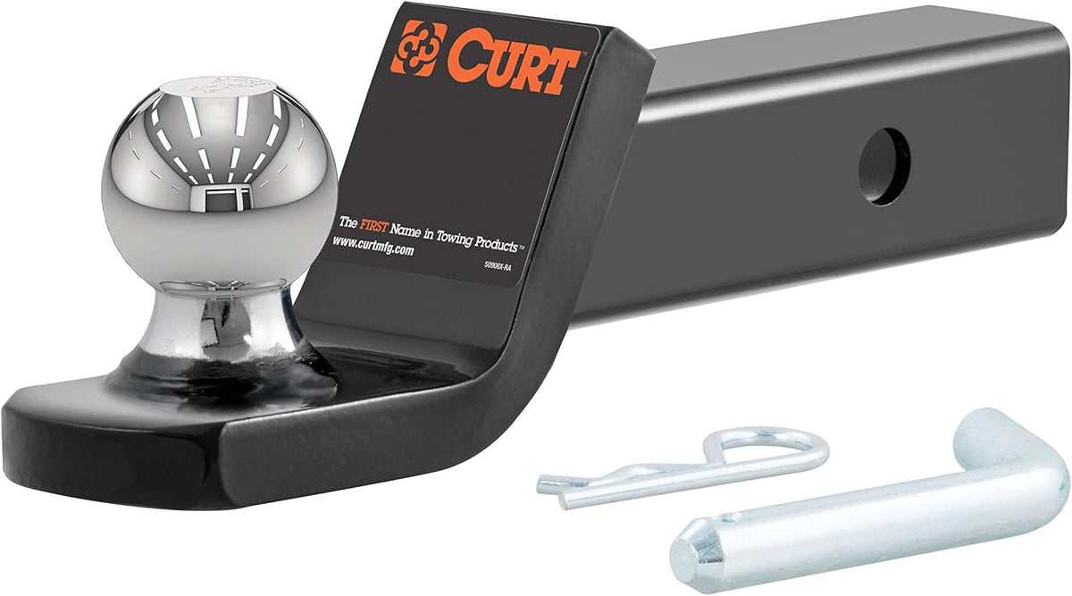 45134 Fusion Trailer Hitch Ball Mount with 2" Ball, 7,500 lb, 2" Drop