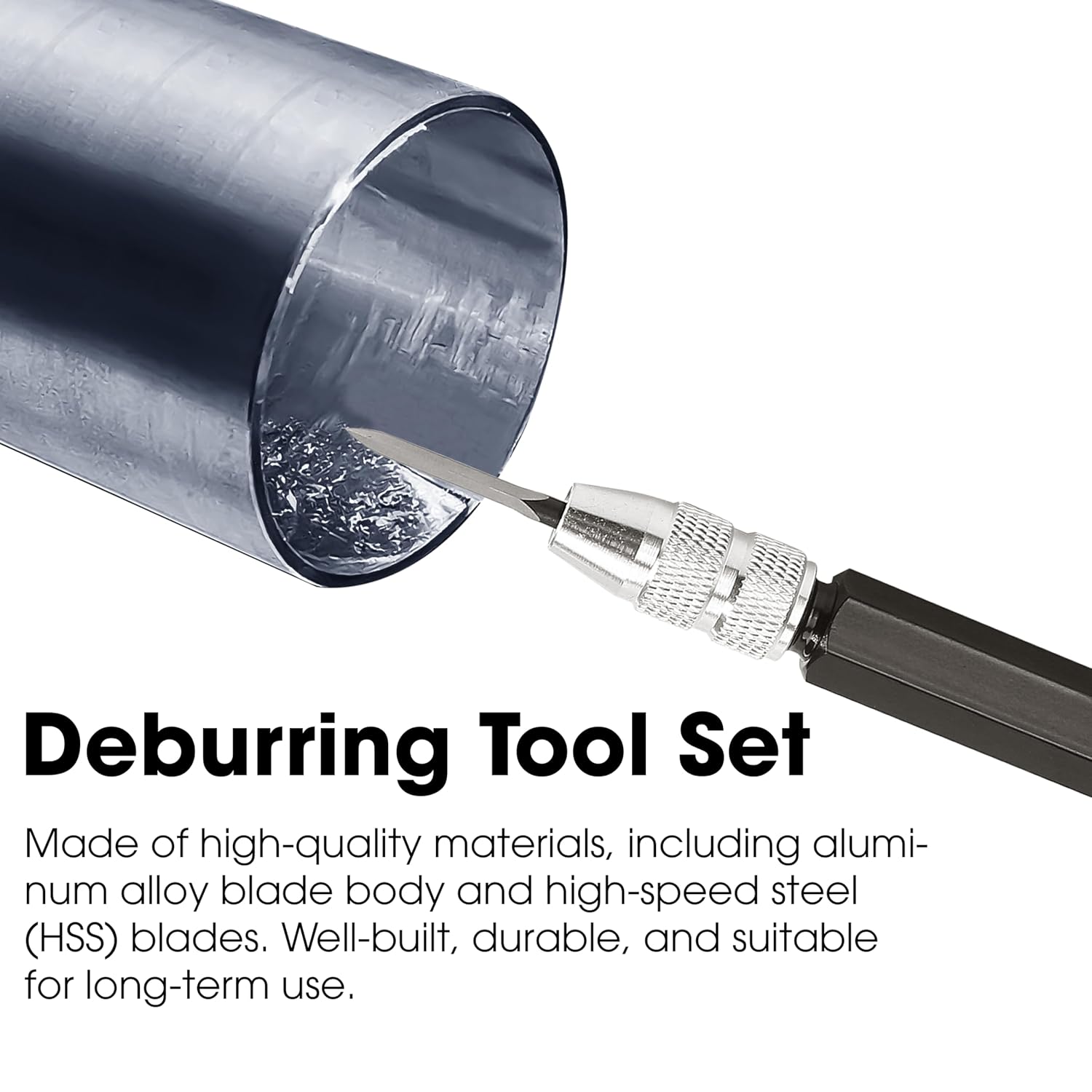 3PCS/Set Scraper Deburring Tool Adjustable Trimming Blade Triangular Trimmer Pencil Steel Cutter Reamer For