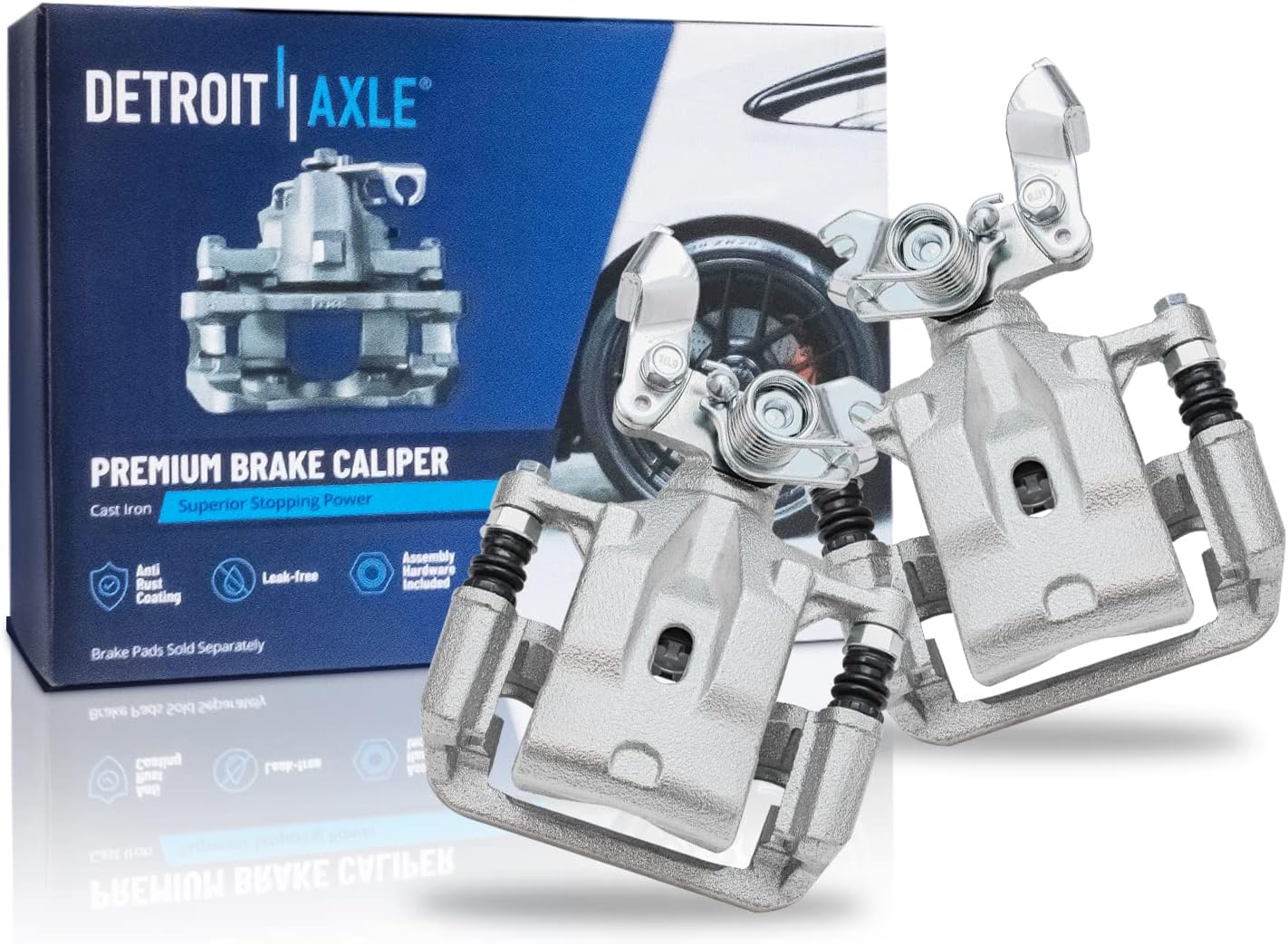 Brake Kit for Ford Fusion Lincoln MKZ Mazda 6 Milan | Drilled & Slotted Brake Rotors Ceramic Brake Pads Brake