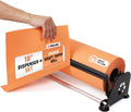 18" Paper Dispenser with Cutter + Orange Kraft Paper Roll
