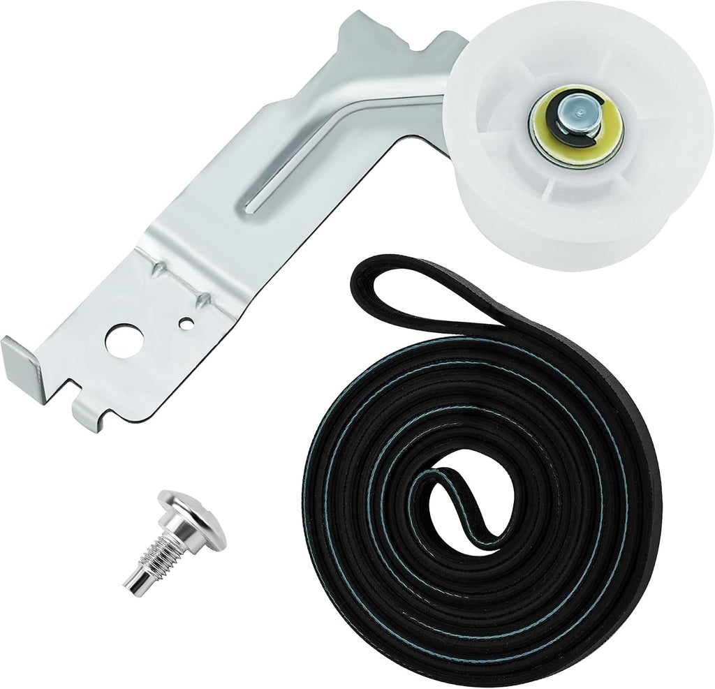 DC93-00634A Dryer Idler Pulley Assembly (Upgraded Silent Dual Ball Bearing)&6602-001655 Dryer Drum tensioner