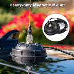 4.5 Inch SO239 Mobile Magnetic Antenna Mount W/16.4 ft.RG58 Cable
