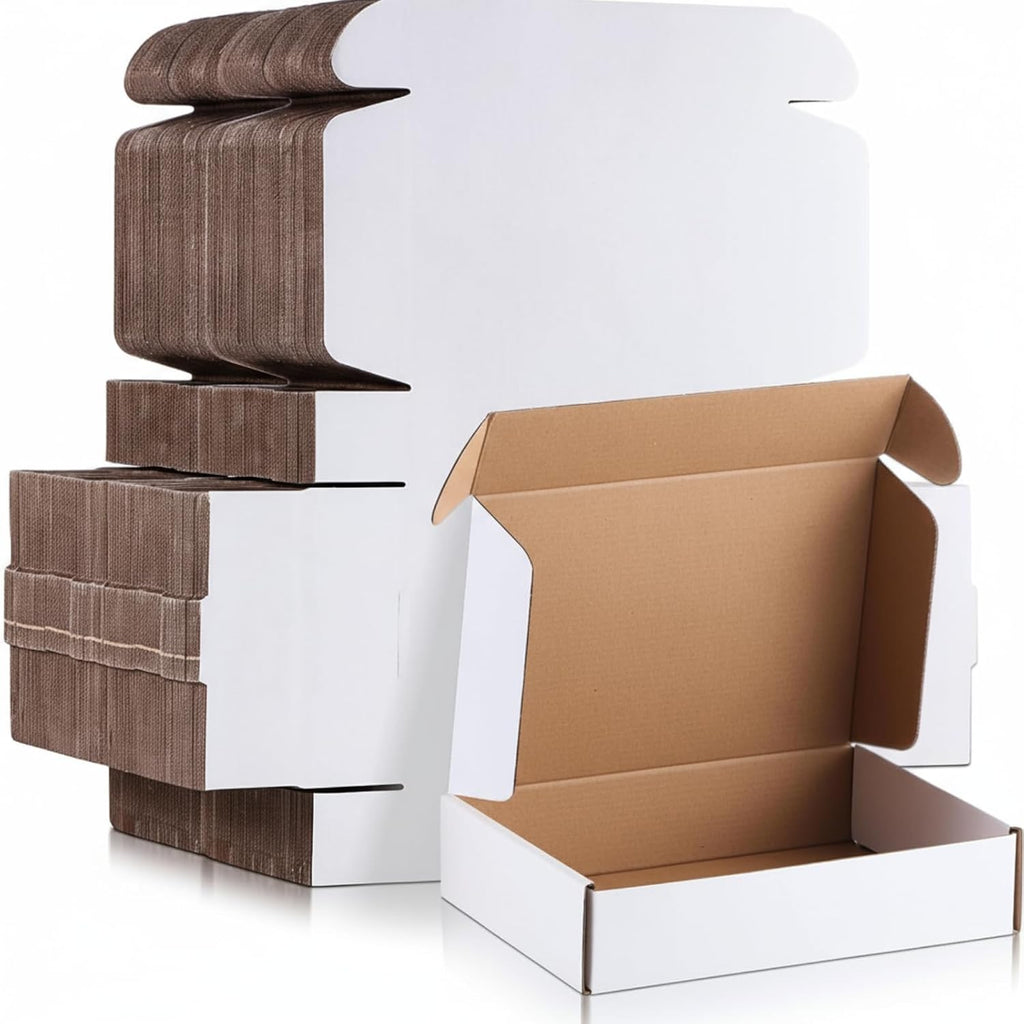 320 Pcs 7 x 5 x 2 Inches Mailing Boxes White Mailer Boxes