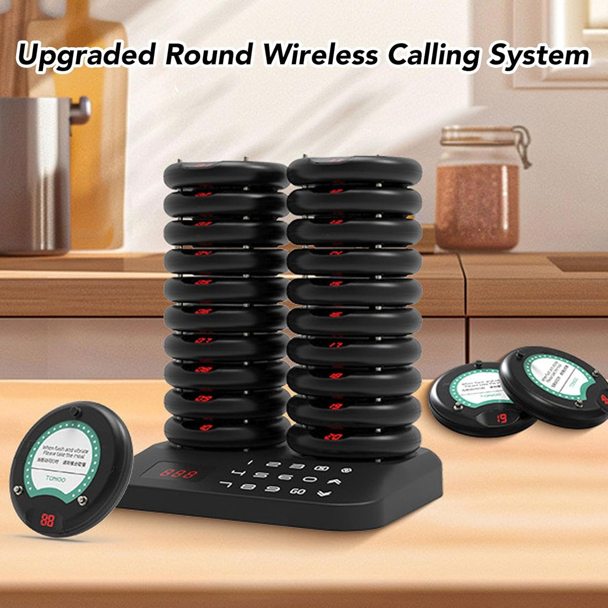 Restaurant Pager System. Wireless Water Proof Calling System for Food Cafes