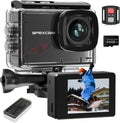 M80 Action Camera 4K with 64GB Card, HD 60FPS 48MP Sports Camera for Vlogging, 40M Waterproof Camera Underwater,WiFi