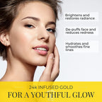 Hydrogel Facial Sheet Masks with 24K Gold, Collagen, vitamin C