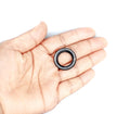 EAI Oil Seal 17mm X 25mm X 4mm (3 PCS) TC Double Lip w/Spring. Metal Case w/Nitrile Rubber Coating