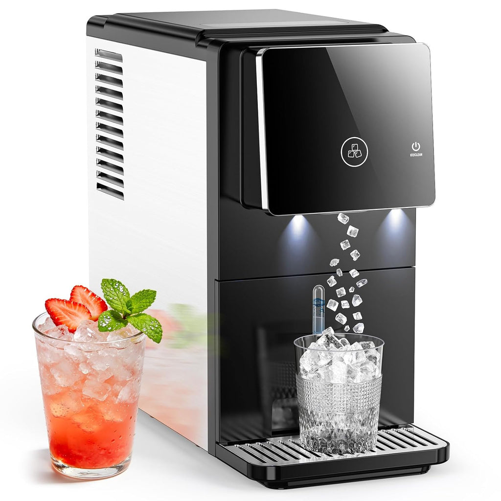 Nugget Countertop Ice Maker, Automatic Ice Dispenser, 33 lbs/Day Chewable Pellet Ice Machine with Self-Cleaning &