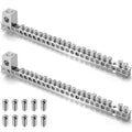 2 Set Ground Bar Kit with 21 Terminal Positions & Ground Lug | Compatible with Square D QO & Homeline, Eaton BR & CH