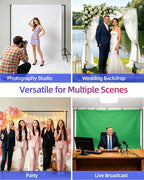 Backdrop Stand 10 x 8 Ft (WxH), 7 Widths Adjustable Background Stand