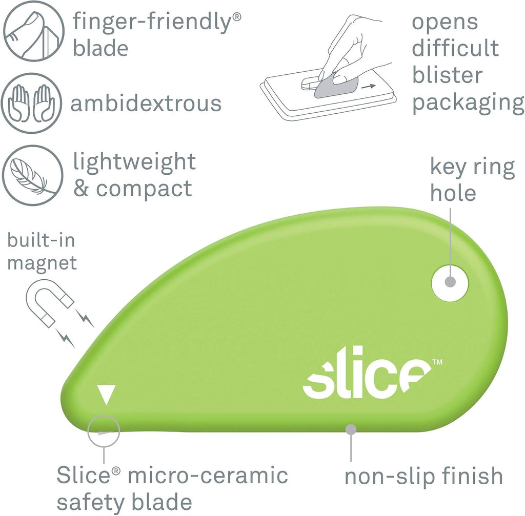 00200 Safety Cutter, Microscopic Ceramic Blade, Cuts Paper & Coupons, Won