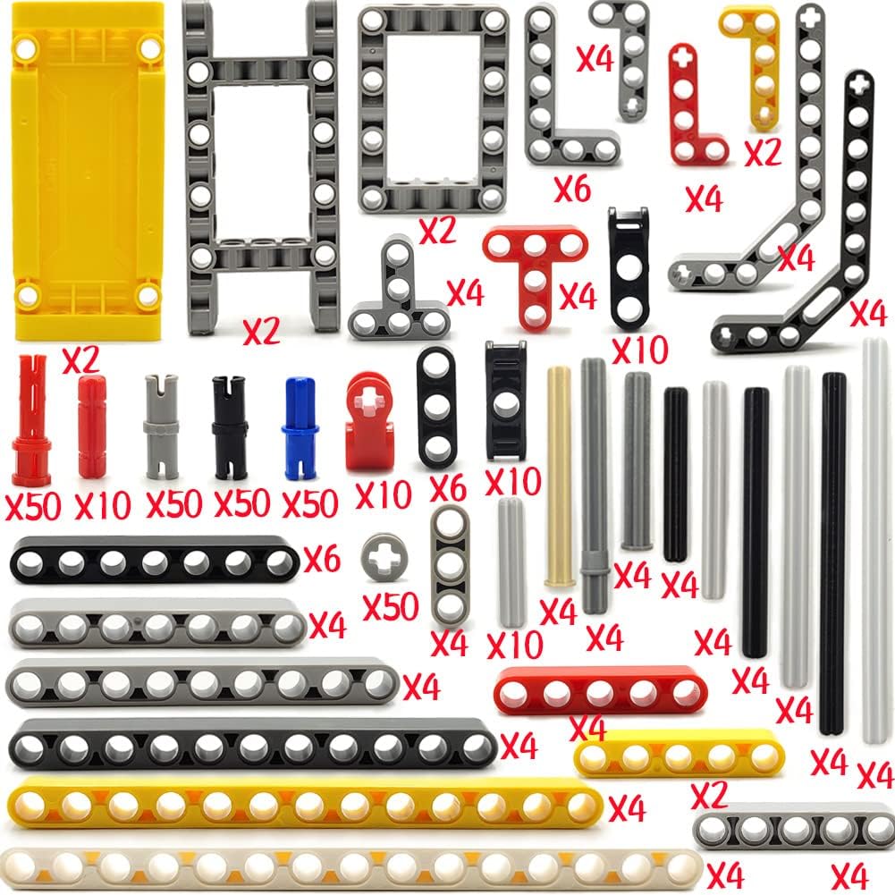 Technical Parts Beams Axles Connectors Bricks Sets - 420 Pieces, Frame Liftarms Beams for Technic Car STEM Building