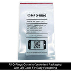 Mr O-Ring 043 Silicone O-Ring - 70A Durometer, 3-1/2" ID, 3-5/8" OD, 1/16" CS, Red (Pack of 25)