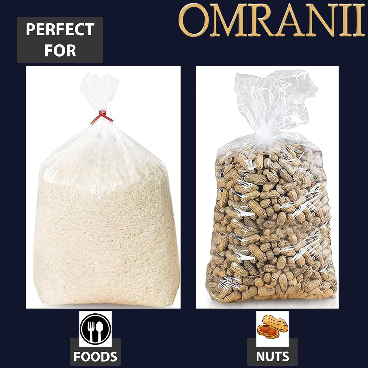 Clear Gusseted Bags, 2Mil 4" X 2" X 8" & 1000 Bags | LDPE Material, For Food Packaging, Storage & Display | Heat
