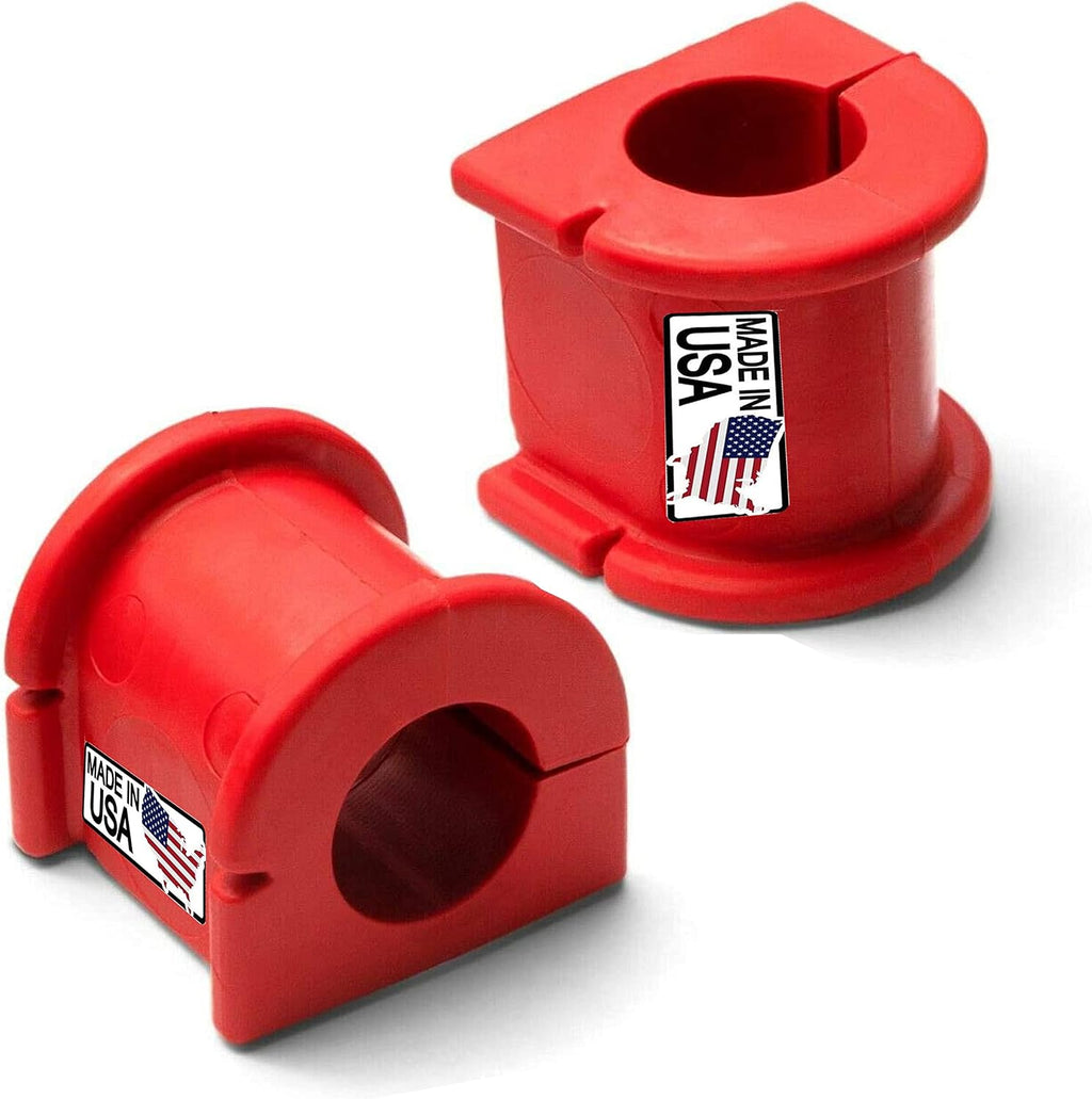 Suspension Dudes 4PC Front Sway Bar Stabilizer CODE RED Bracket/Bushing Kit Fits Camry, Avalon, Corolla, Matrix, ES330 2002-2019 - Bushings Made In USA - 23.5 MM Bar