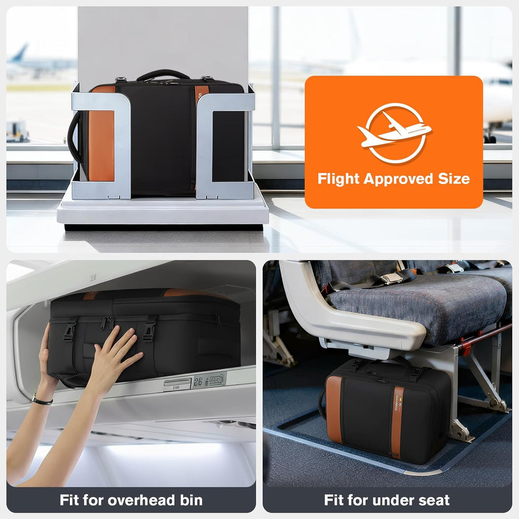 Smart Suitcase-style Laptop Backpack, 25L / 35L Practical Travel Bag for Work, Leisure & Flight, Luggage-Style