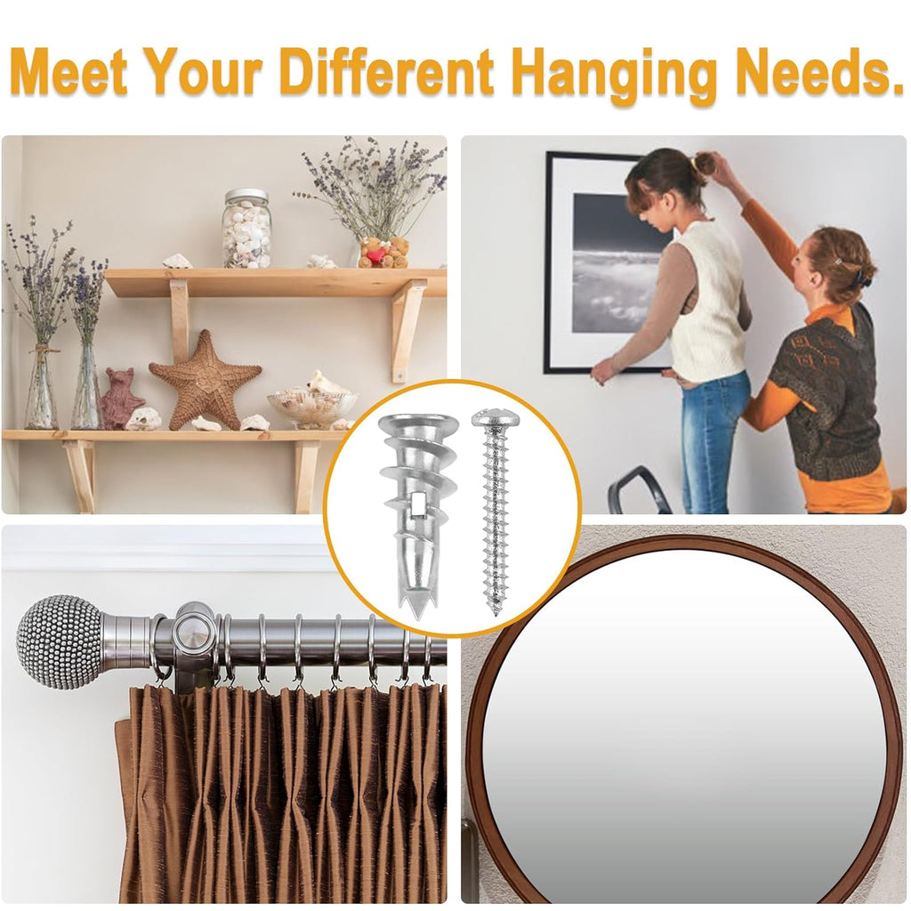 Metal Self Drilling Drywall Anchors, Shatter-Resistant Wall Anchors