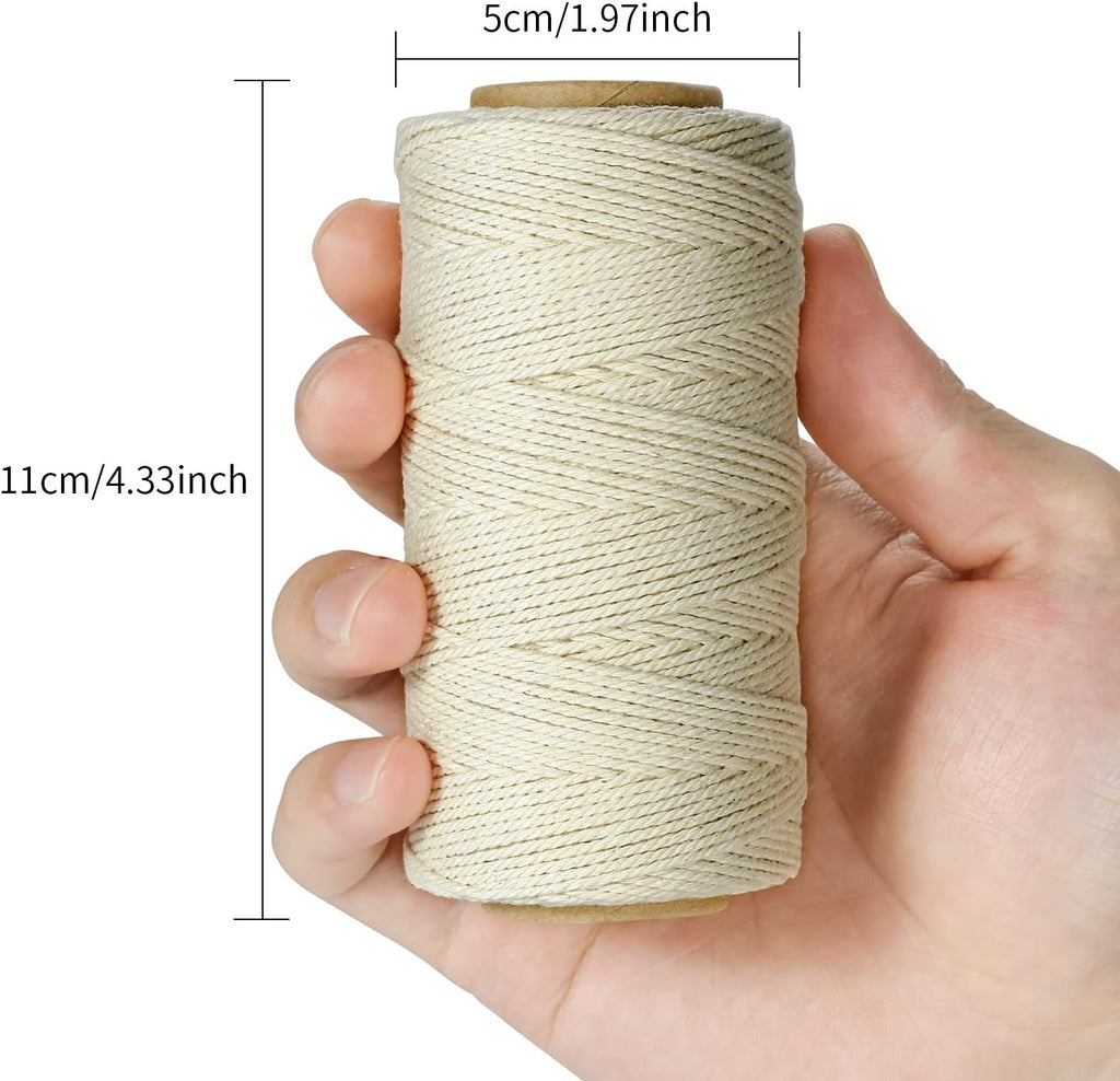 Cotton Butchers Twine for Cooking – 476ft,Beige