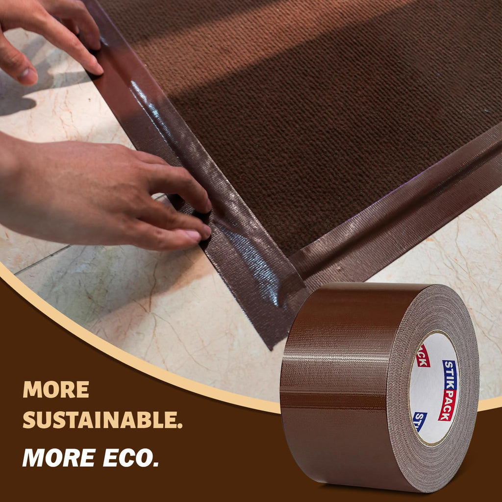 3'' Wide Brown Duct Tape Heavy Duty 3 Inches x 55 Yard, 1 Roll