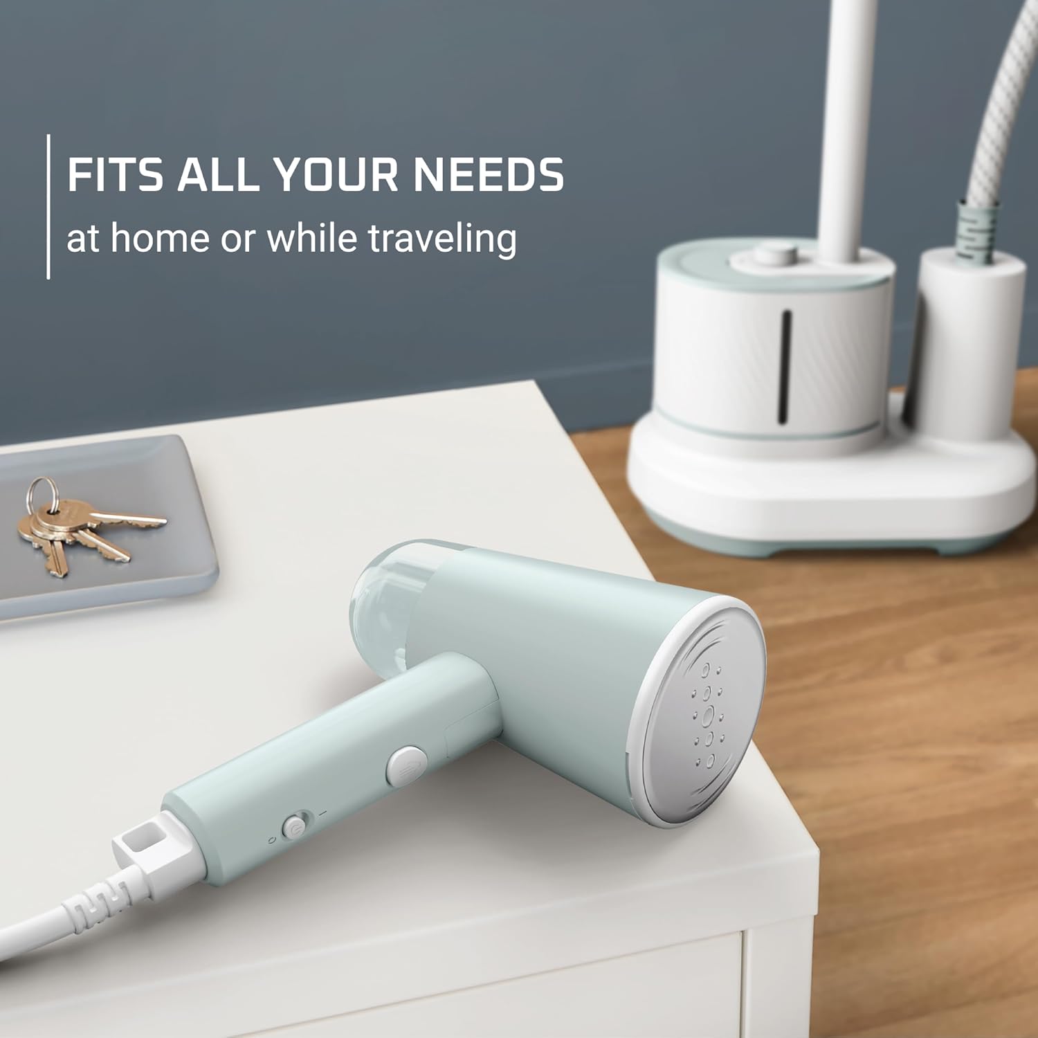 Mini Travel Steamer for Clothes, Portable Handheld Steamer with 2.3 Oz Tank, Foldable, 1100 Watts, Ironing, Travel