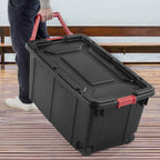 Storage Bins 40 Gallon Heavy-Duty Plastic Storage Bins, 2 Pack Container Totes with Durable Lid and Secure Latching