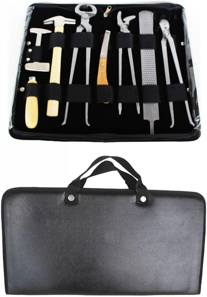 8 Piece Horse Equine Farrier Hoof Grooming Shoe Care Tool Kit w/Carry Bag 98448