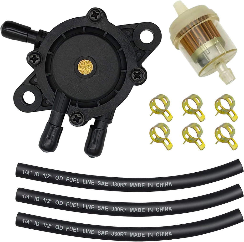 Strongthium 808656 Fuel Pump with 1/4“ Fuel Filter & Fuel Line Hose Kit