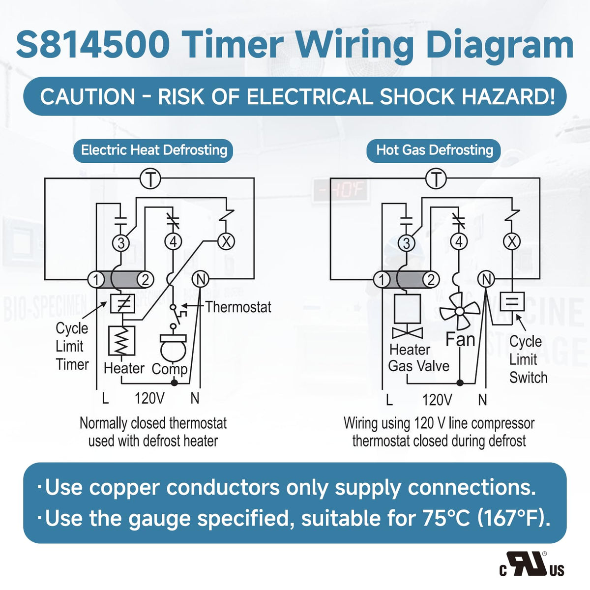 S814500 Refrigeration Defrost Timer for Commercial Refrigeration Equipment