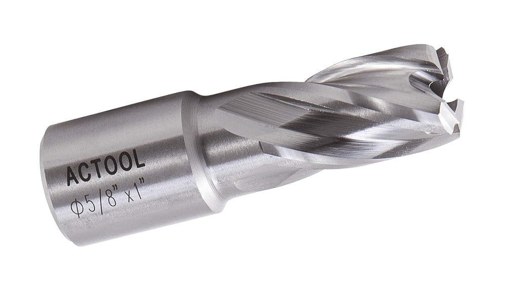 5/8" Diameter × 1" Depth of Cut HSS ANNULAR Cutter with 3/4'' Weldon Shank