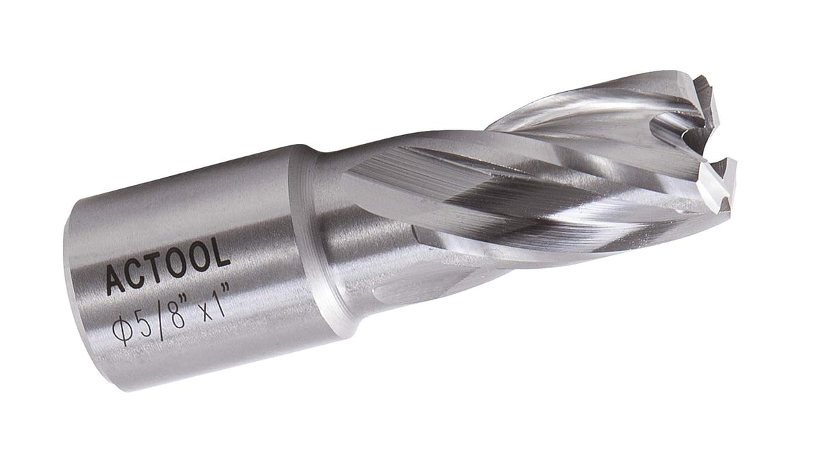 5/8" Diameter × 1" Depth of Cut HSS ANNULAR Cutter with 3/4'' Weldon Shank