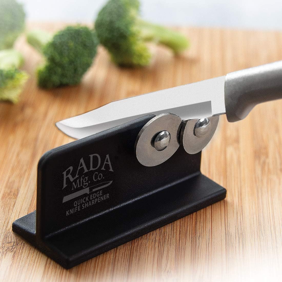 Cutlery Quick Edge Knife Sharpener (R119), 3.5" x 2", Stainless Steel Wheels