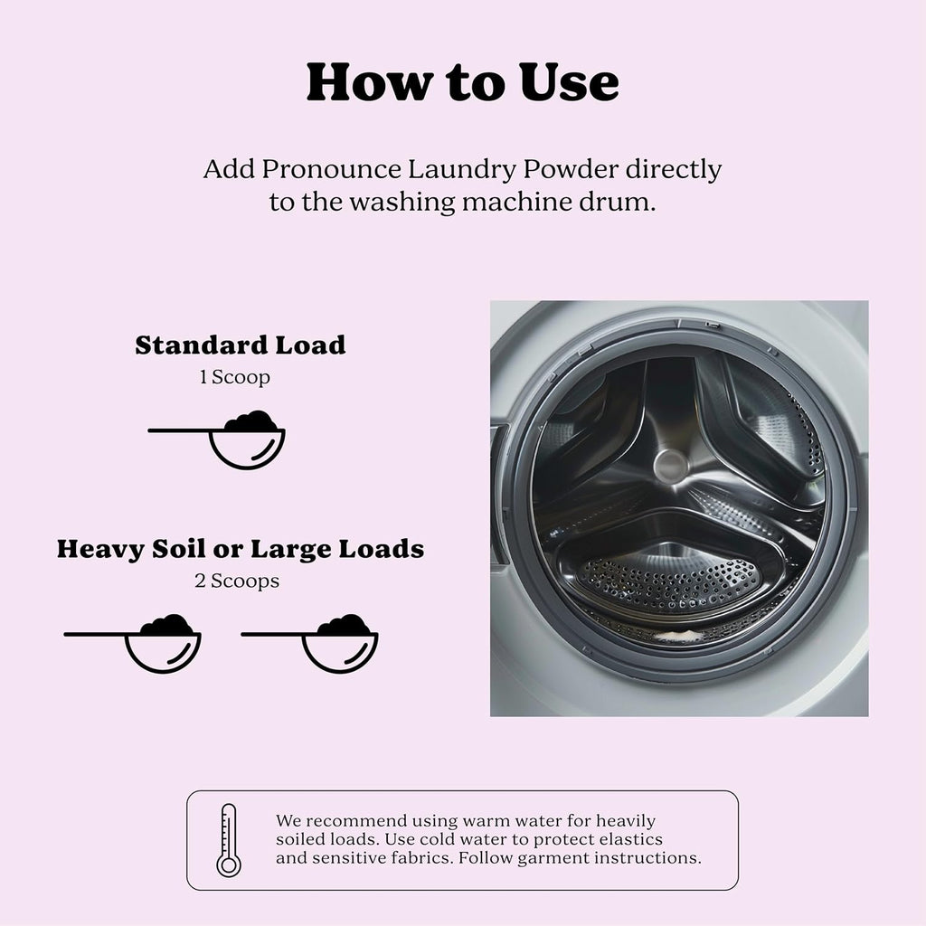 Laundry Detergent Powder Alternative | Cleaner Ingredients. No Harsh Preservatives. Stain + Smell Fighting. With