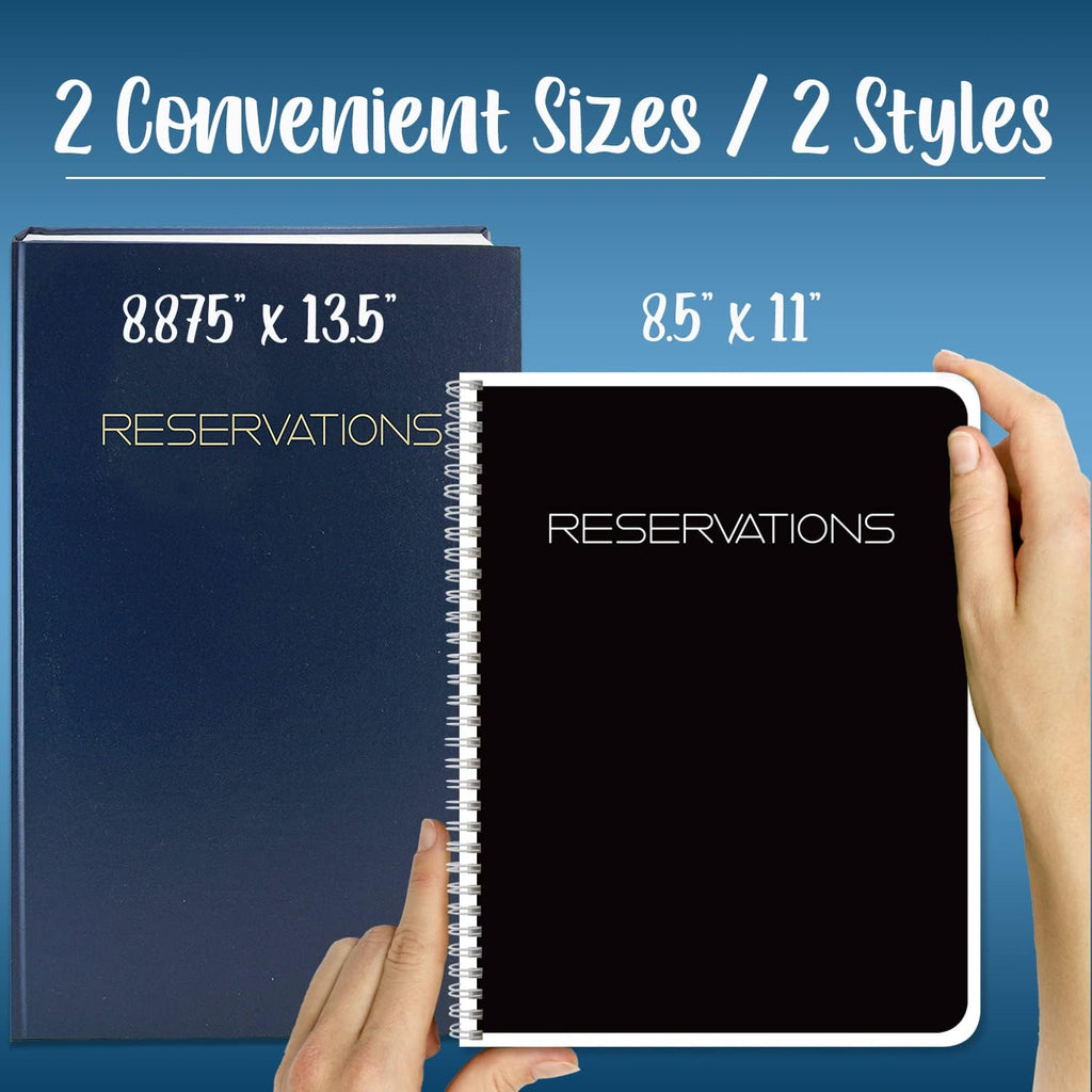 Restaurant Reservation Book, Blue, Hardbound, 408 Pages