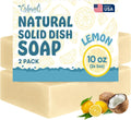 Dish Soap Bar – Non Toxic Solid Dish Soap Block, Natural Dish Bar, 2 Pack