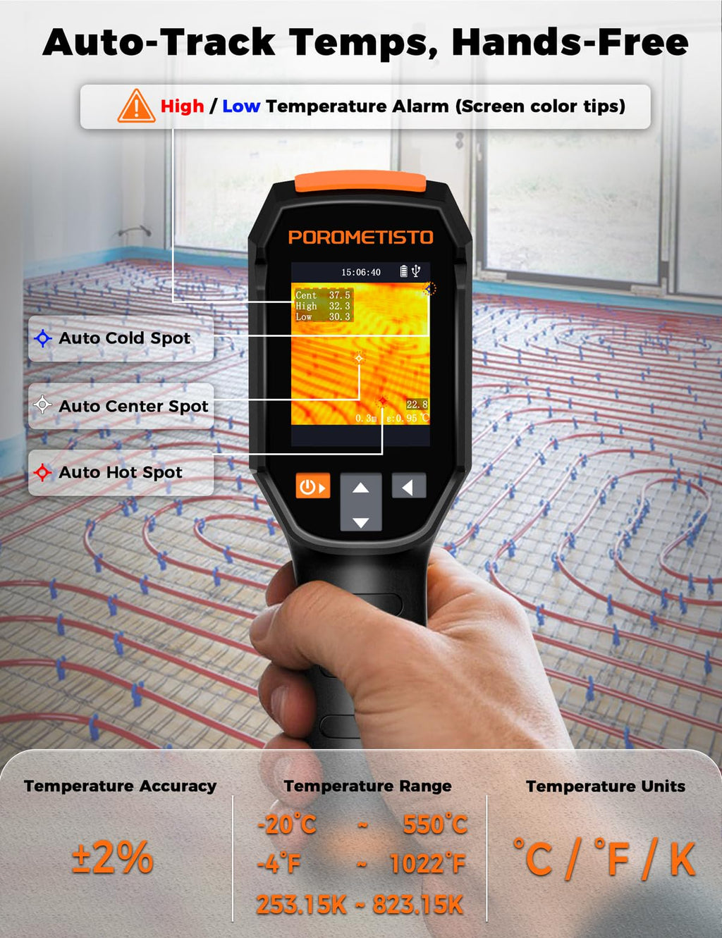 TI01 Thermal Camera,240x240 IR Resolution Thermal Imaging Camera