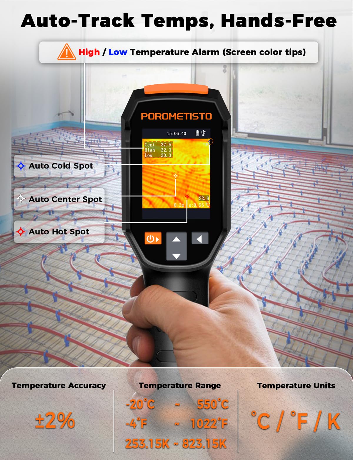 TI01 Thermal Camera,240x240 IR Resolution Thermal Imaging Camera