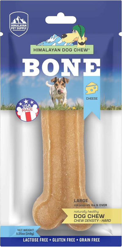 Cheese Bone, Long Lasting Bone for Large Dogs 45 lbs+